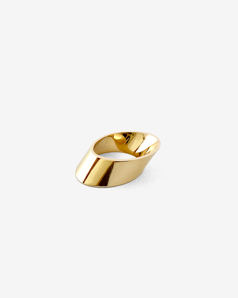 Anillo guillotina de oro 18K