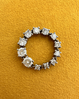 Anillo áurea de oro blanco 18K y Diamantes