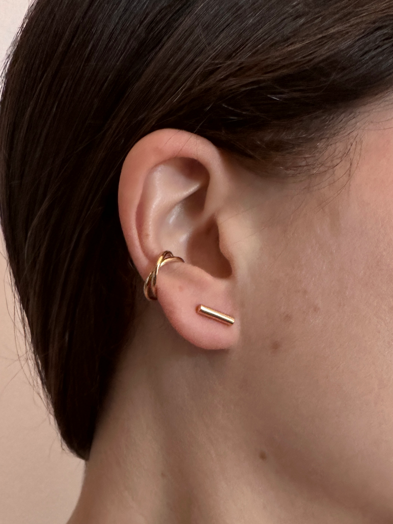 Juana yellow gold earring