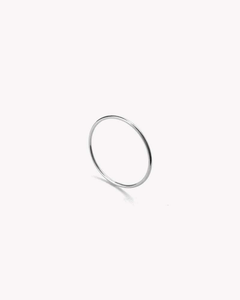 White gold love ring