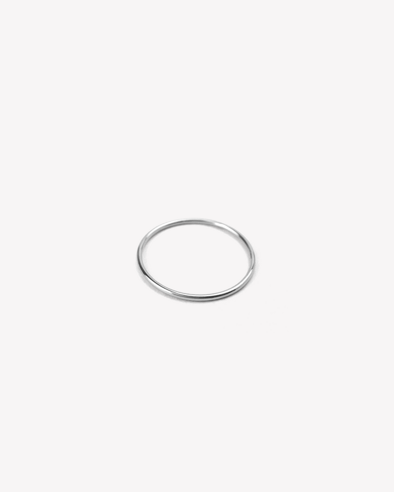 White gold love ring