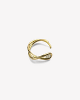 Anillo Juana de oro amarillo 18K y diamante talla pera